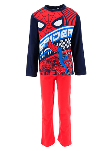 Spiderman Pyjama rood/donkerblauw