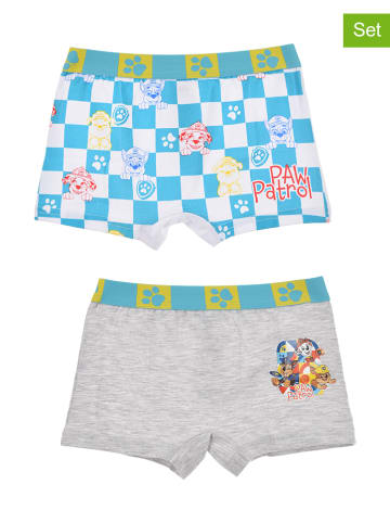 Paw Patrol 2er-Set: Boxershorts in Grau/ Blau