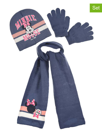 Disney Minnie Mouse 3-delige winteraccessoireset donkerblauw