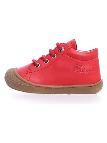 Naturino SkÃ³rzane sneakersy w kolorze czerwonym