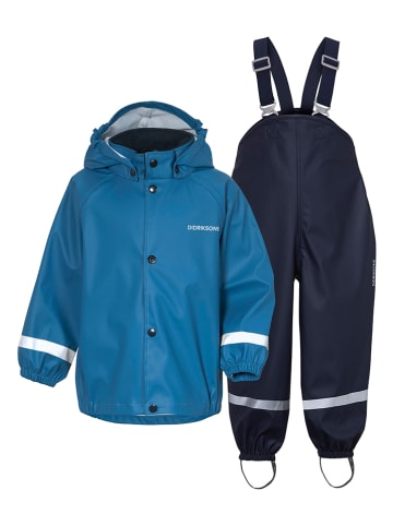 Didrikson 2tlg. Regenoutfit "Slaskeman" in Blau/ Dunkelblau
