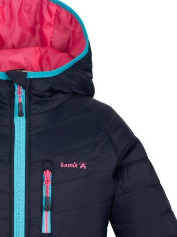 Kamik Całoroczna kurtka pikowana "Acacia" w kolorze granatowym