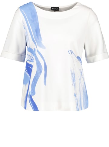 TAIFUN Shirt in Weiß/ Blau