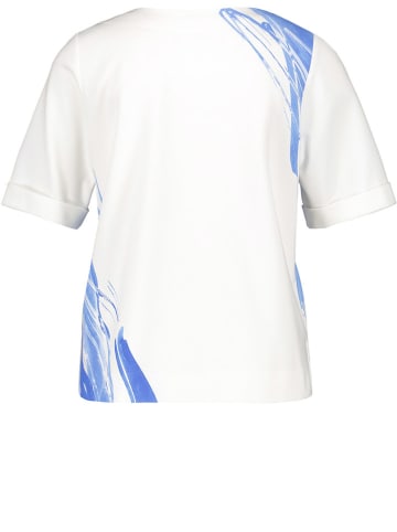 TAIFUN Shirt wit/blauw