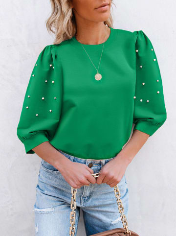 Milan Kiss Bluza w kolorze zielonym