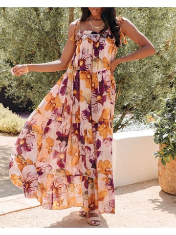 Milan Kiss Kleid in Orange/ Rosa