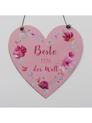 Boltze 3er-Set: Schilder "Elsie" in Rosa/ Creme - (B)18 cm