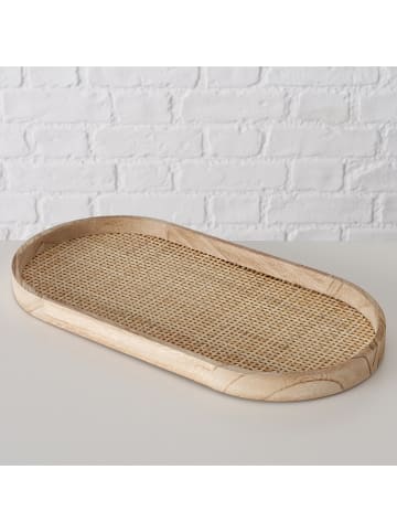 Boltze 2-delige set: dienbladen "Ceres" naturel