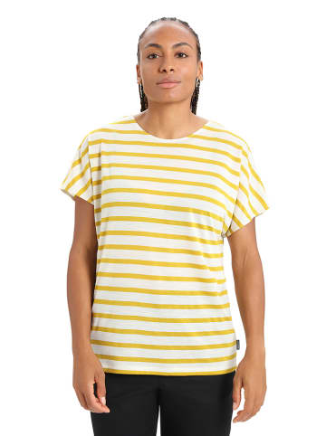 icebreaker Shirt "Drayden Reversible" in Gelb/ Weiß