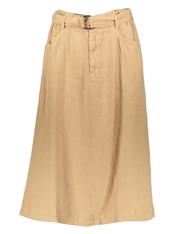 Herrlicher Lniana spódnica "Malva" w kolorze beżowym
