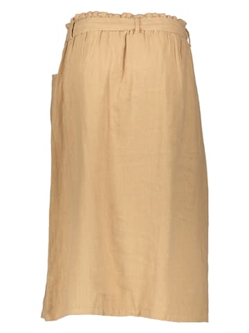 Herrlicher Lniana spódnica "Malva" w kolorze beżowym
