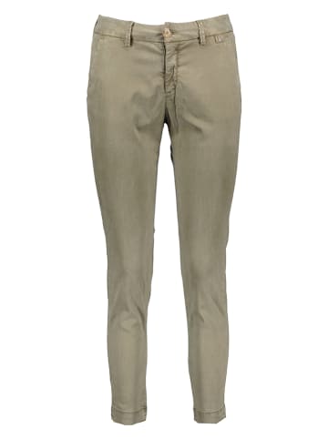 Herrlicher Spodnie chino w kolorze zielonym