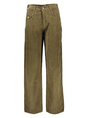 Herrlicher Spodnie sztruksowe w kolorze khaki