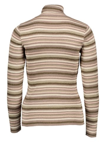 Herrlicher Rollkragenpullover in Beige/ Braun
