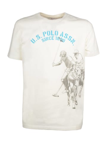 U.S. Polo Assn. Koszulka "1890" w kolorze kremowym