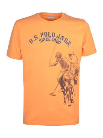 U.S. Polo Assn. Koszulka "1890" w kolorze pomarańczowym