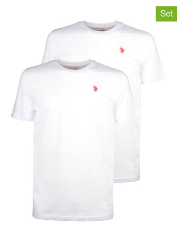 U.S. Polo Assn. 2er-Set: Shirts in Weiß