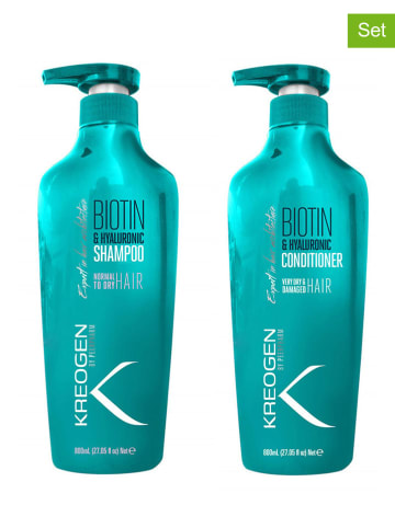 Kreogen 2-częściowy zestaw do pielęgnacji włosów "Biotin & Hylauronic"