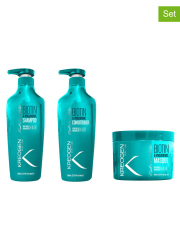 Kreogen 3tlg. Haarpflege-Set "Biotin & Hyaluronic"