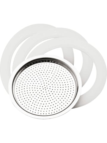 Pedrini Espressokocher-Filter mit Dichtung in Silber - 2 Tassen