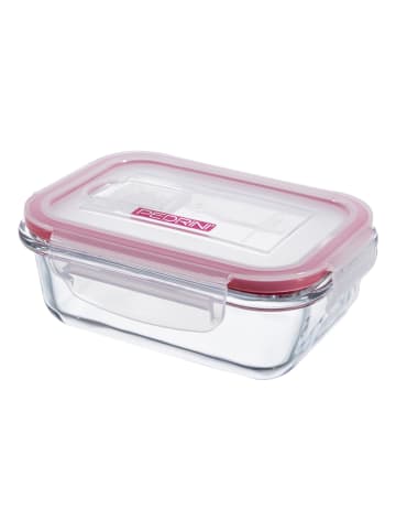 Pedrini Vershouddoos "Fri.Go" transparant/rood - 320 ml