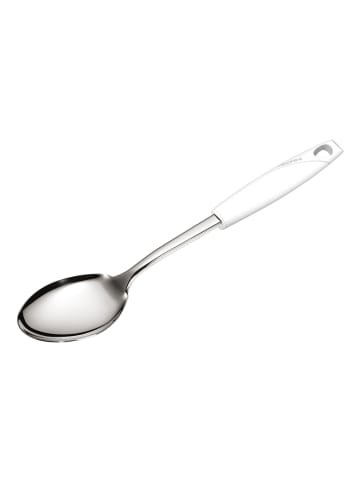 Pedrini Łyżka "Lillo next" w kolorze srebrno-białym do serwowania - 35 x 7 cm