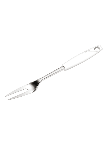 Pedrini Vleesvork "Lillo next" zilverkleurig/wit - (L)33,5 cm