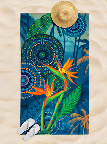Hip Ręcznik plażowy "Novia" w kolorze niebieskim