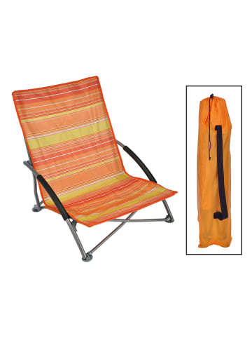 Profigarden Krzesło plażowe w kolorze pomarańczowym - 55 x 65 x 55 cm