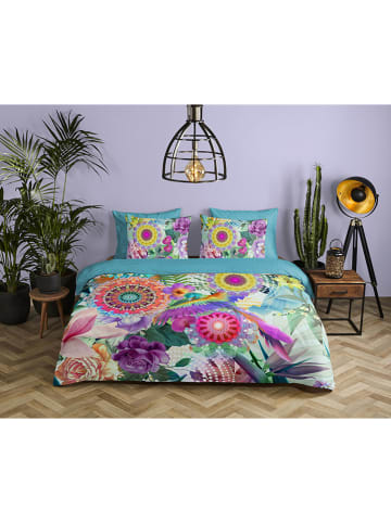 Hip Satin-Bettwäsche-Set "Aviva" in Bunt