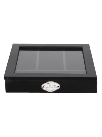 Clayre & Eef Organizer w kolorze czarnym na sztućce - 30 x 8 x 30 cm
