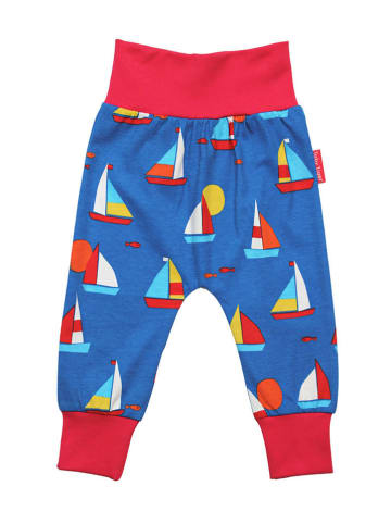 Toby Tiger Sweathose in Blau/ Rot