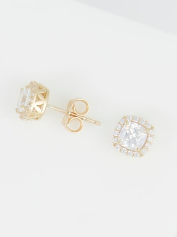 OR ÉCLAT Gouden oorstekers "Jones" met edelstenen