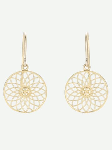 L instant d Or Gouden oorhangers "Pétunia"