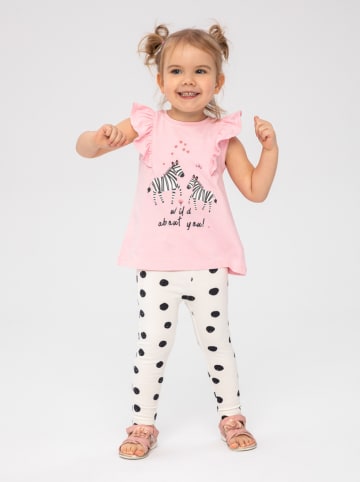 Minoti 2-delige outfit roze