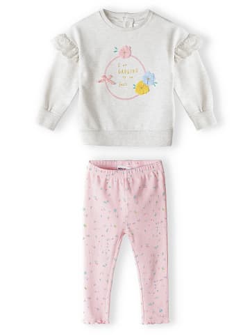 Minoti 2tlg. Outfit in Creme/ Rosa