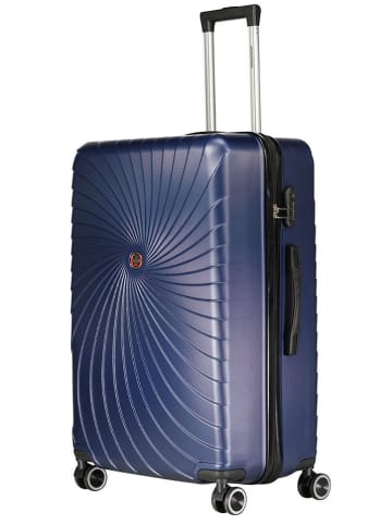 Geographical Norway Hardcase-Trolley "Sunlight" in Dunkelblau - (B)34 x (H)53 x (T)21 cm