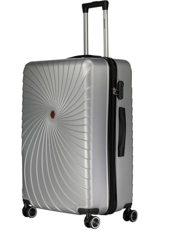 Geographical Norway Hardcase-Trolley "Sunlight" in Silber - (B)34 x (H)53 x (T)21 cm
