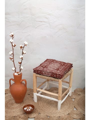 Madre Selva Sitzkissen "Etnical" in Rot - (L)37 x (B)37 cm