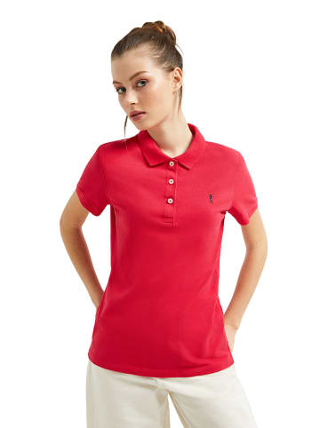 Polo Club Koszulka polo "Paola" w kolorze różowym