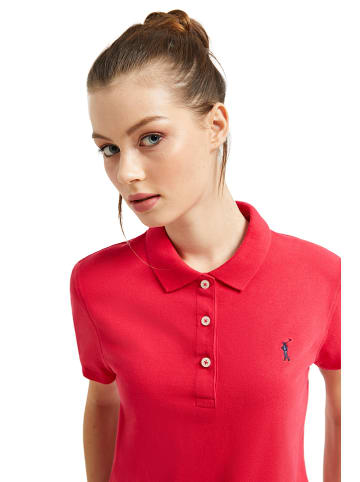 Polo Club Koszulka polo "Paola" w kolorze różowym