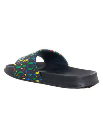 Benetton Slippers zwart/meerkleurig