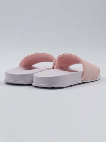 Benetton Slippers wit/lichtroze