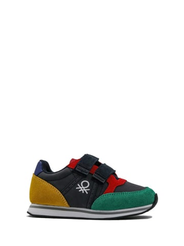 Benetton Sneakersy w kolorze granatowo-zielono-musztardowym