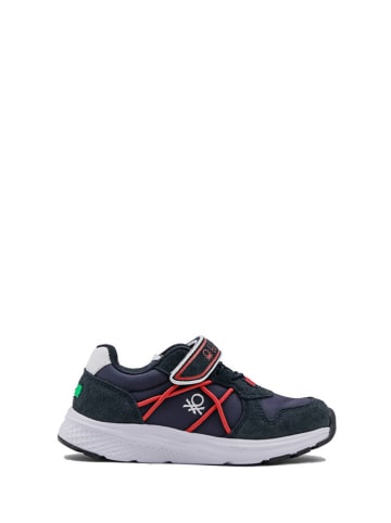 Benetton Sneakersy w kolorze granatowo-czerwonym