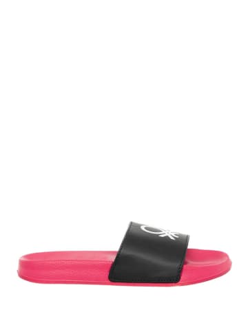 Benetton Slippers roze/zwart