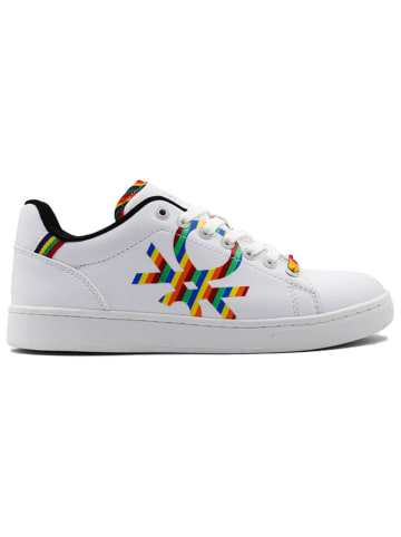 Benetton Sneakers wit/geel