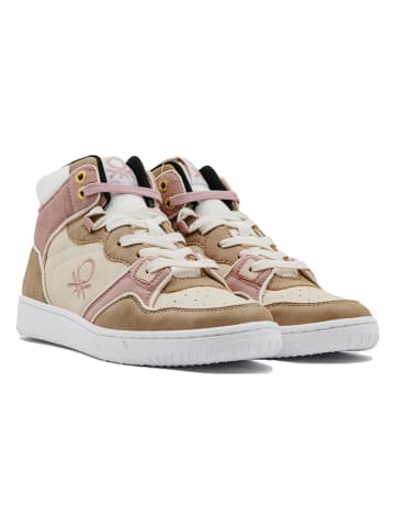 Benetton Sneakersy w kolorze beżowym