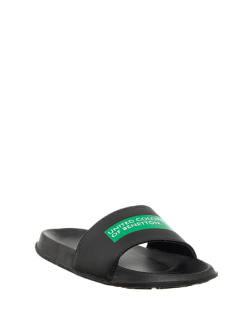 Benetton Klapki w kolorze czarnym