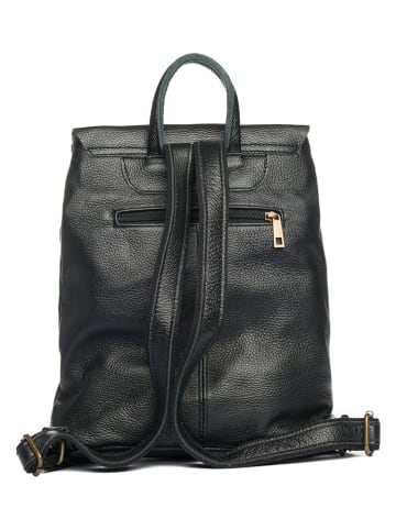 Anna Morellini Leren rugzak "Montichiari" zwart - (B)31 x (H)37 x (D)15 cm